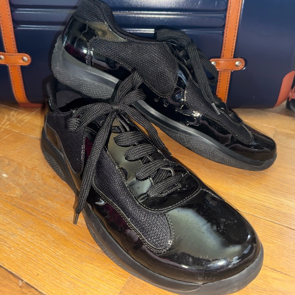 Prada Men’s America’s Cup Sneaker Patent leather and technical fabric 13